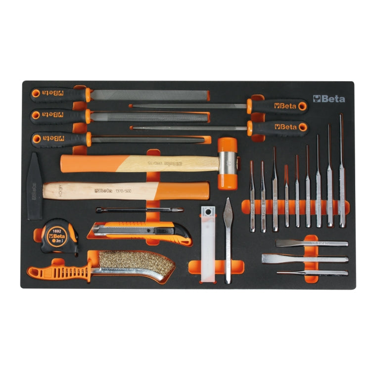 Beta RSC50 2.0 F/411UT - Arredamento per officina con piano in lamiera completo di 411 utensili