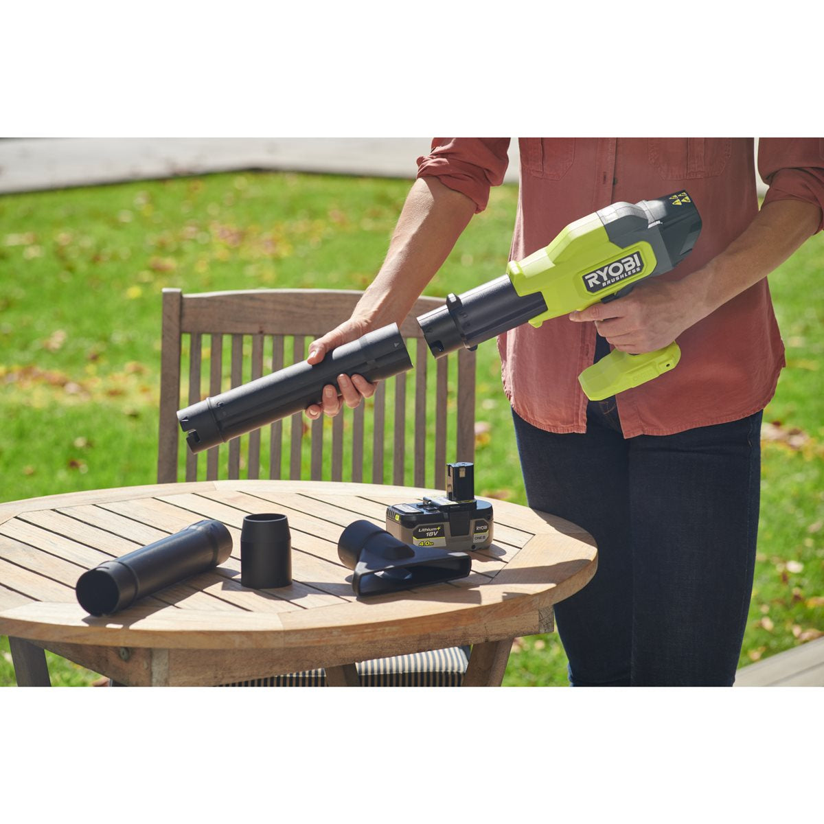 Ryobi RY18BLCXA-0 - Soffiatore compatto 18V Brushless, solo corpo