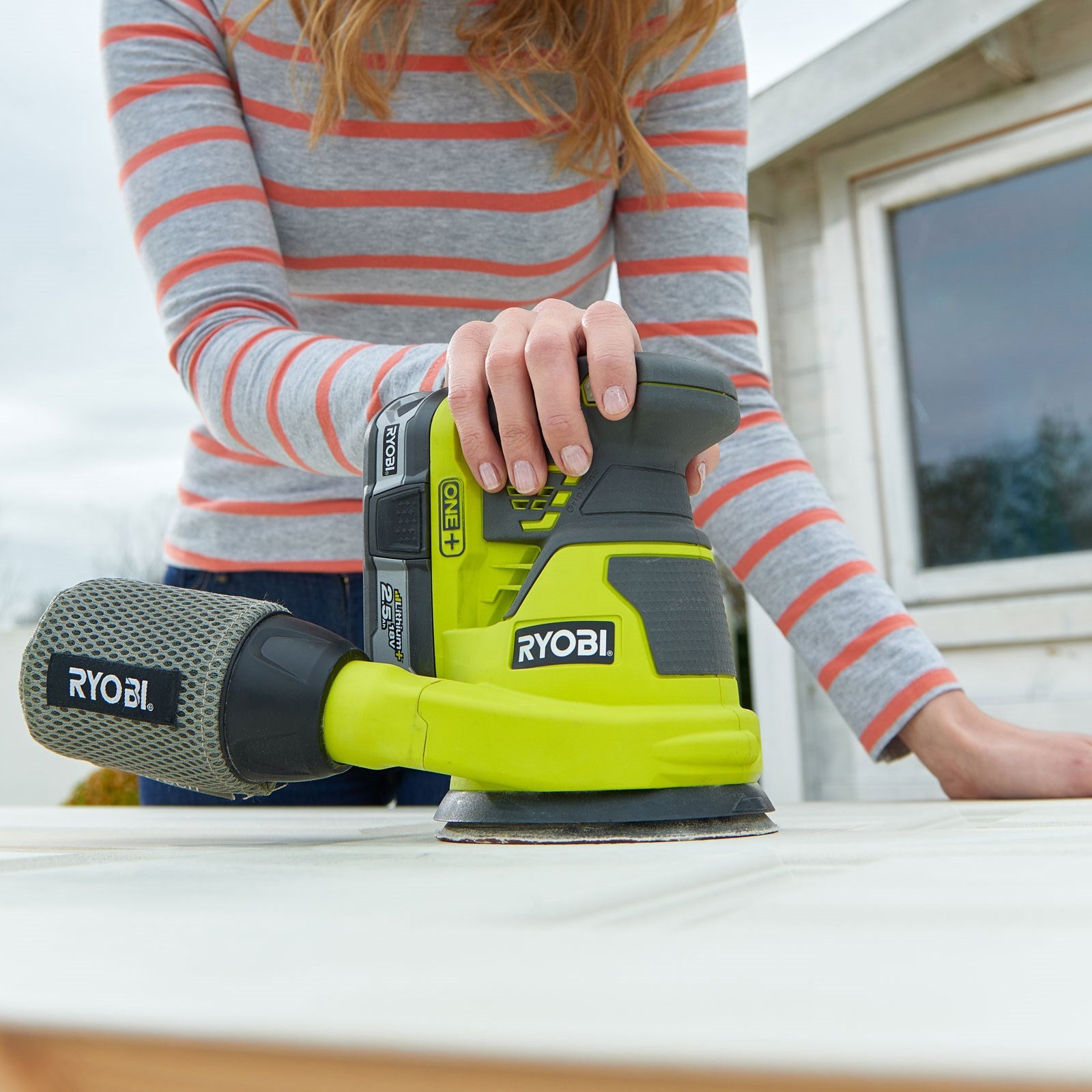Ryobi R18ROS-0 levigatrice roto-orbitale a batteria 18V ONE+ / solo corpo macchina