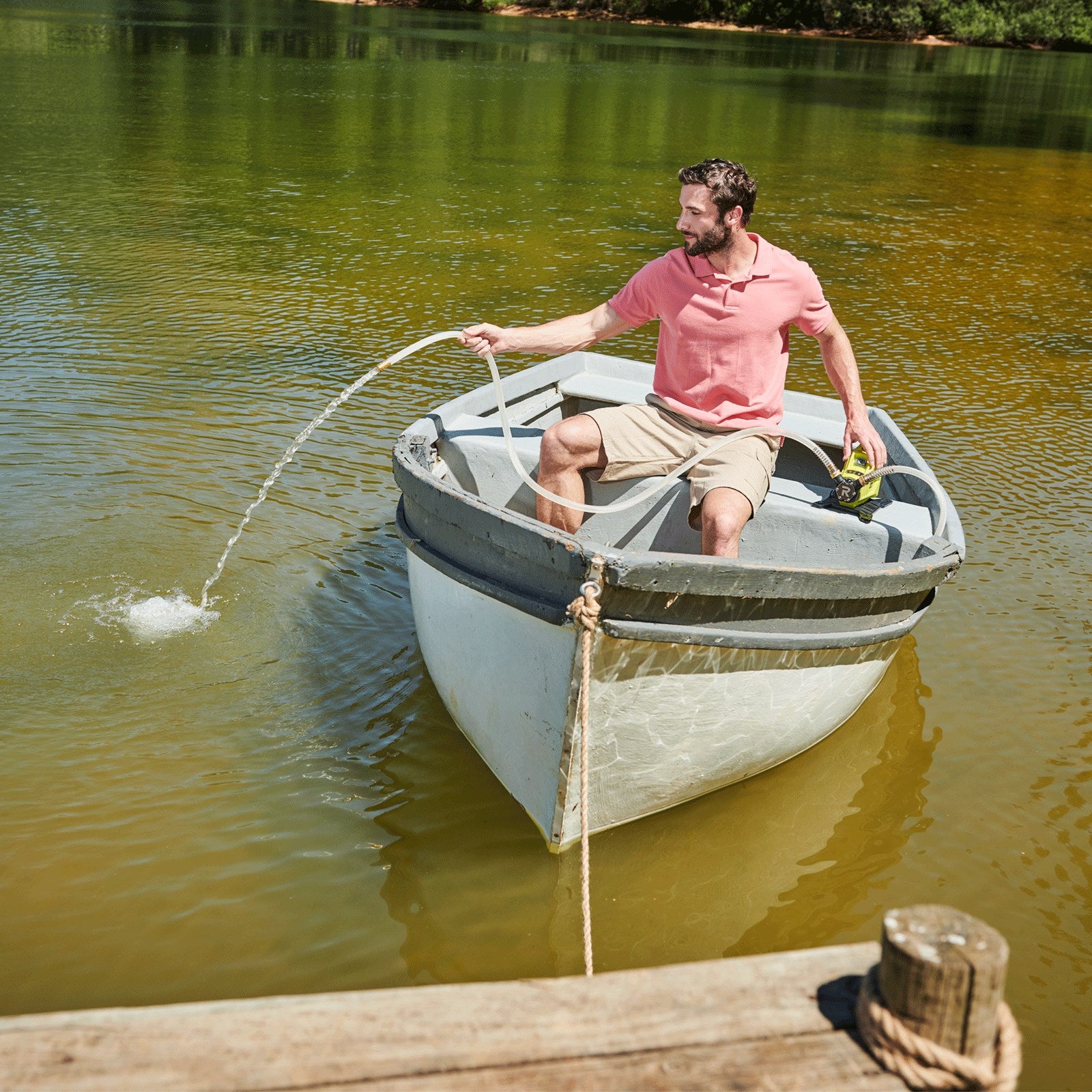Ryobi R18TP-pompa di superficie per acqua a batteria 18V ONE+ solo corpo 