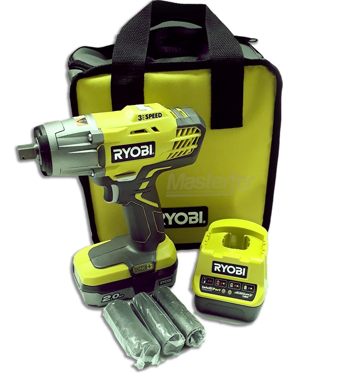 Avvitatore ad Impulsi 18V 1/2" RYOBI 1R18IW3-120S smontagomme 400Nm