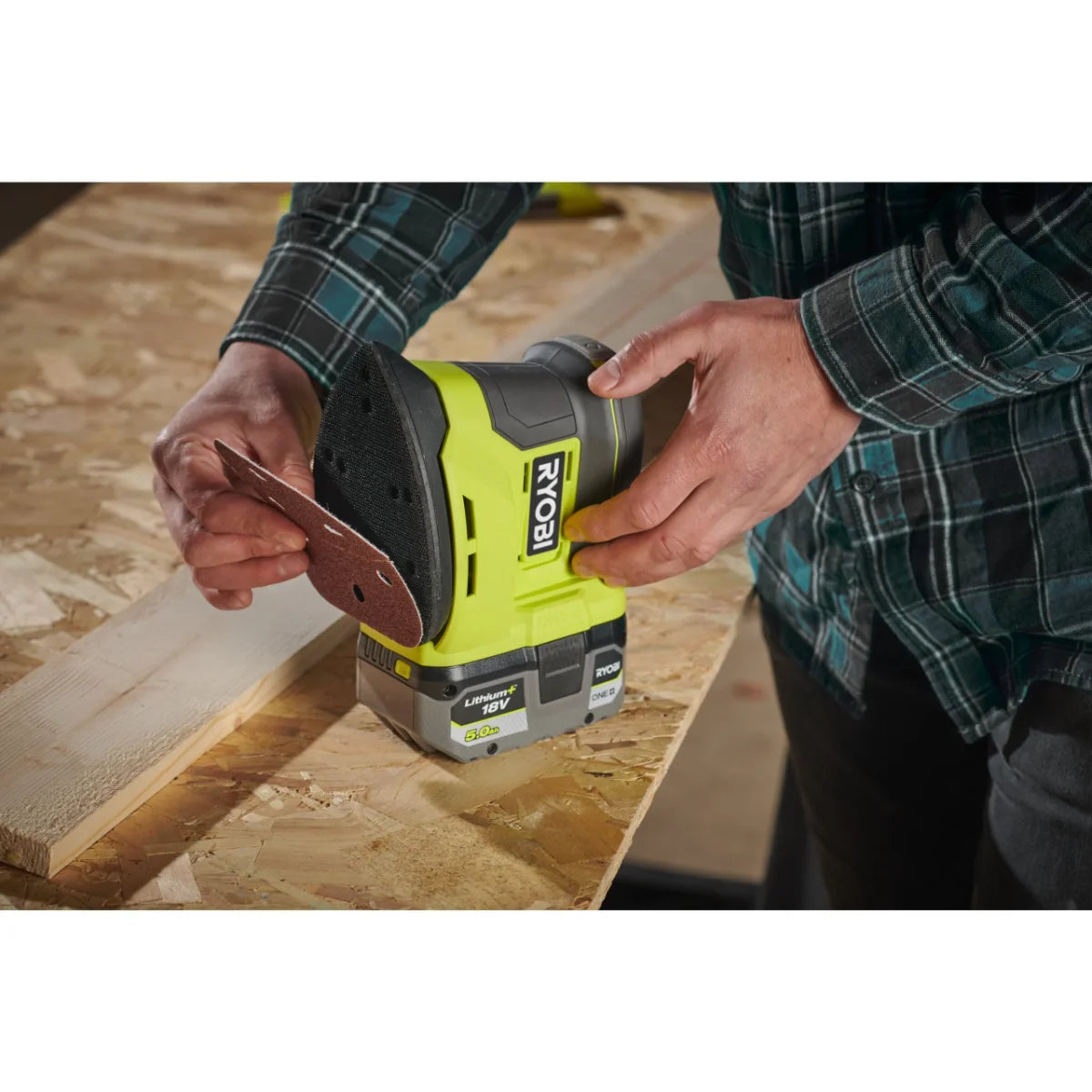 Ryobi RPS18-0 - levigatrice palmare a delta 18V (solo corpo)