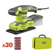Ryobi RSS280-SA30 - Levigatrice orbitale elettrica 280W - 93x185mm