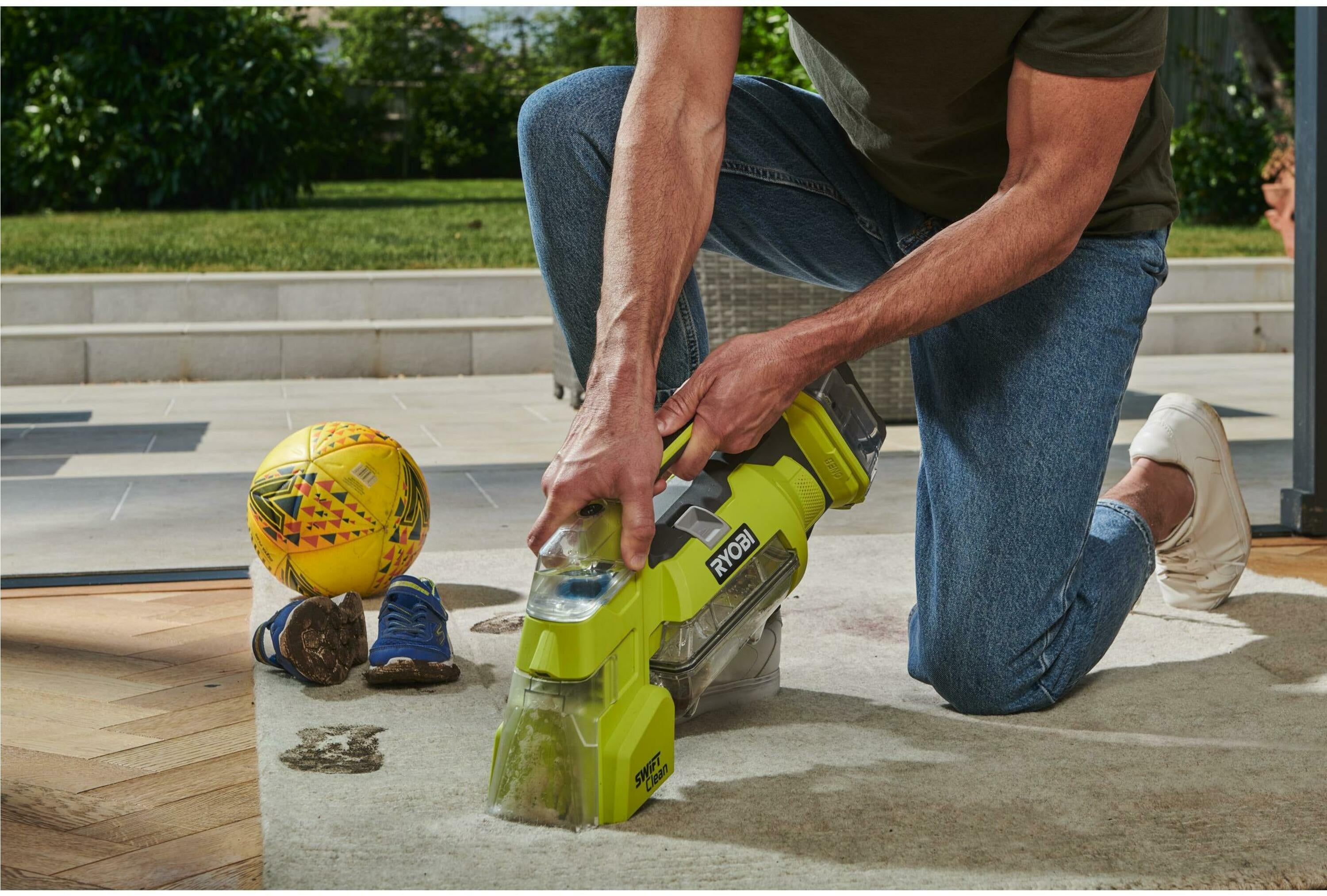 Ryobi RDC18-0 - Smacchiatore multisuperficie a batteria 18V - solo corpo 