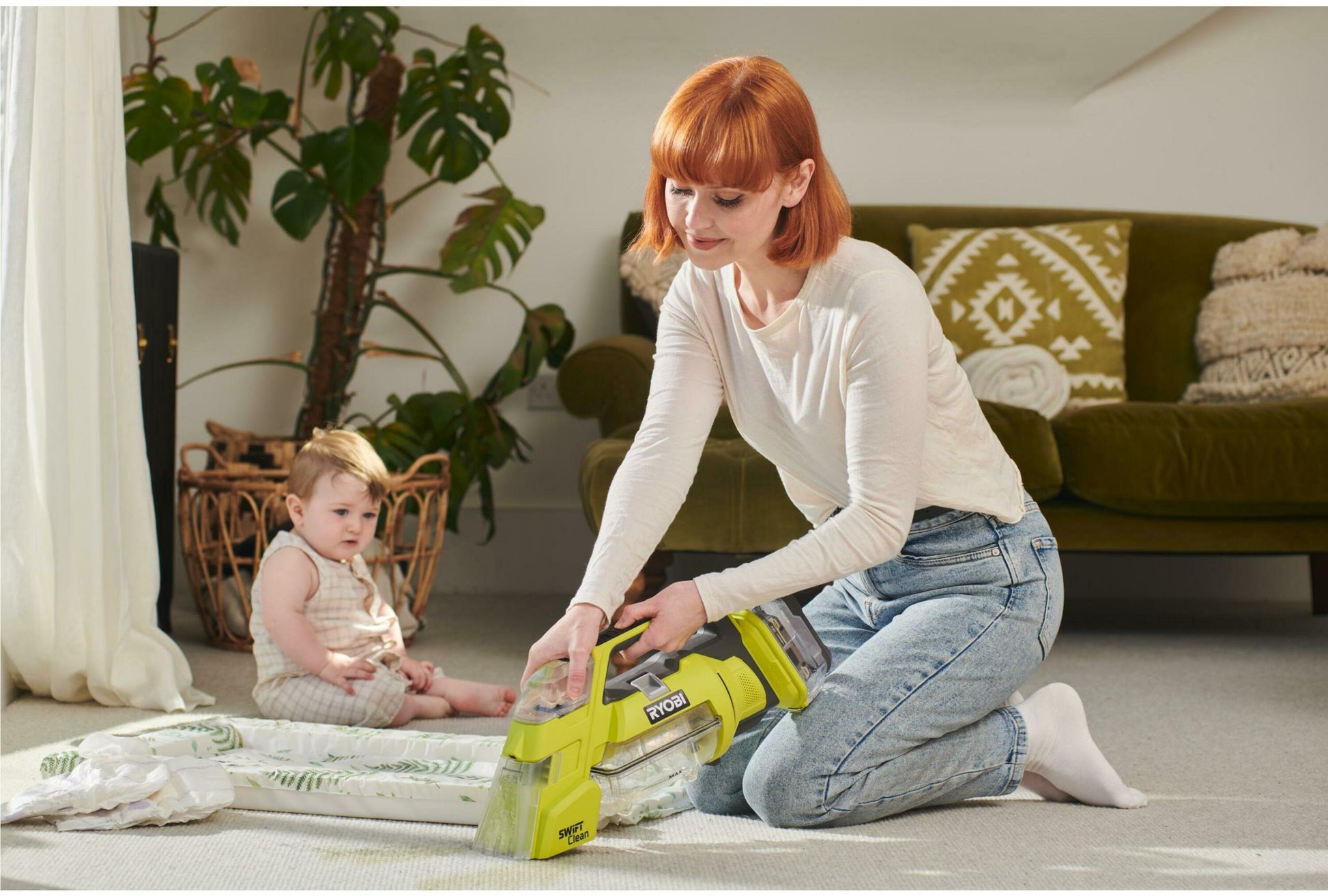 Ryobi RDC18-0 - Smacchiatore multisuperficie a batteria 18V - solo corpo 