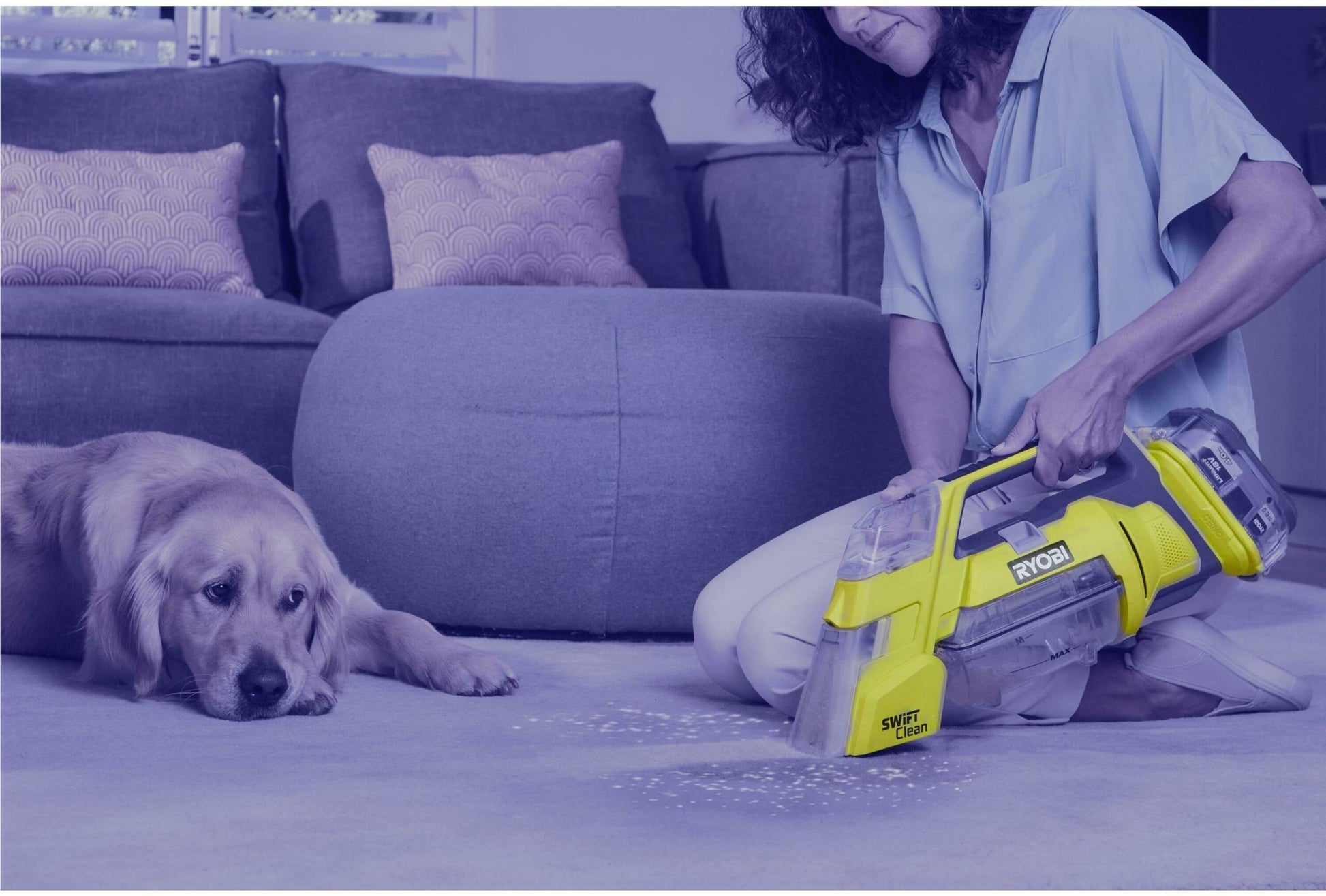 Ryobi RDC18-0 - Smacchiatore multisuperficie a batteria 18V - solo corpo 
