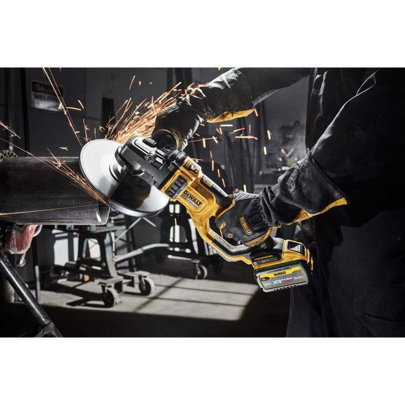 Dewalt DCG460X2-QW - Smerigliatrice angolare a batteria 54V Flexvolt - disco da 230 mm - 2 x 9Ah