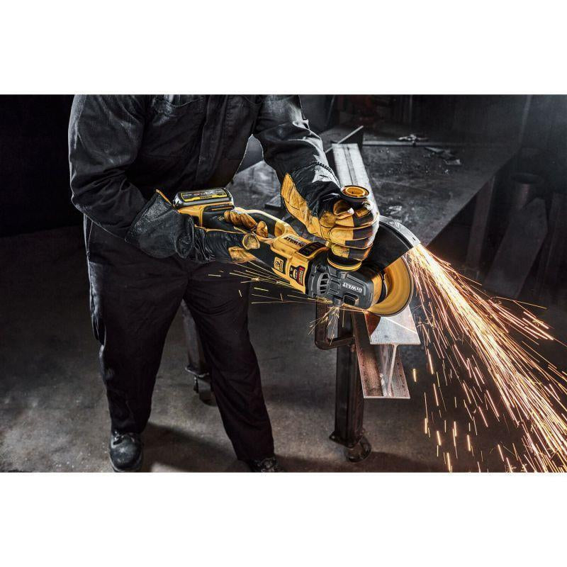 Dewalt DCG460X2-QW - Smerigliatrice angolare a batteria 54V Flexvolt - disco da 230 mm - 2 x 9Ah