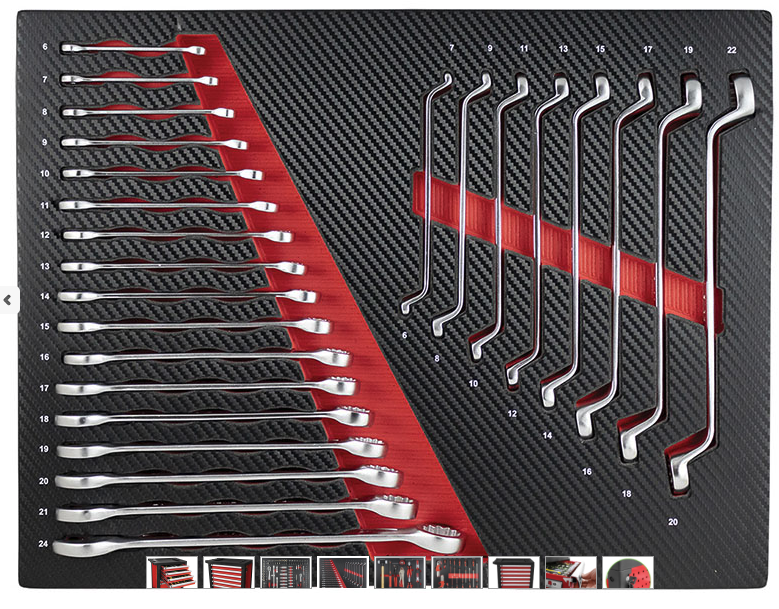 Fermec FM53686 - Carrello porta attrezzi portautensili completo con 172 pezzi