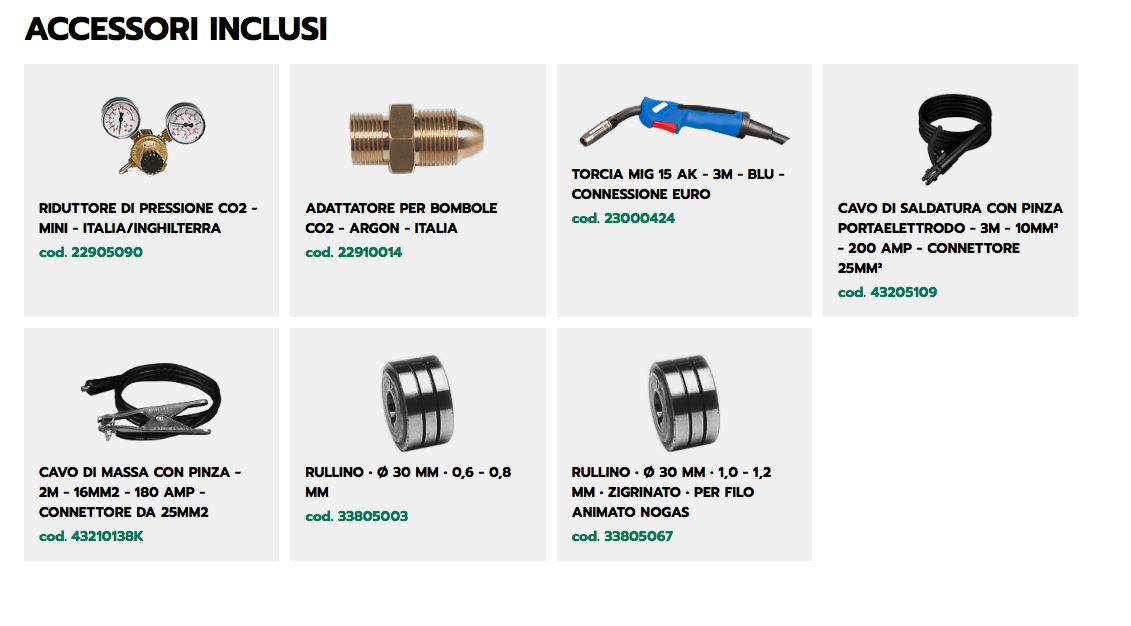 Helvi TP195 - Saldatrice inverter multifunzione a filo continuo e elettrodo MIG/MMA/TIG con OMAGGIO