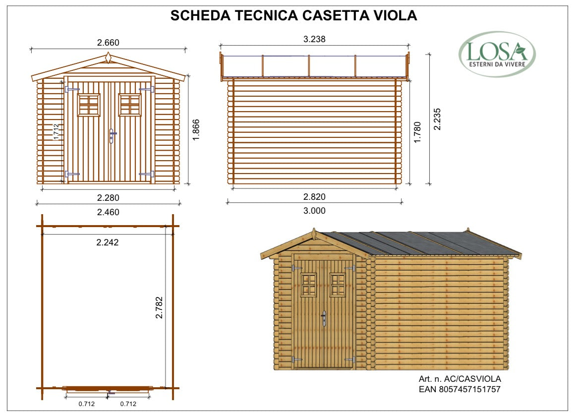Casetta Viola - Losa Legnami