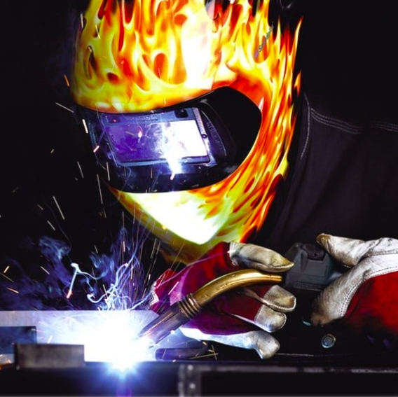 3M Speedglass Blaze 100V - Maschera per saldatura con filtro autoscurante DIN 8-12 UTILIZZO