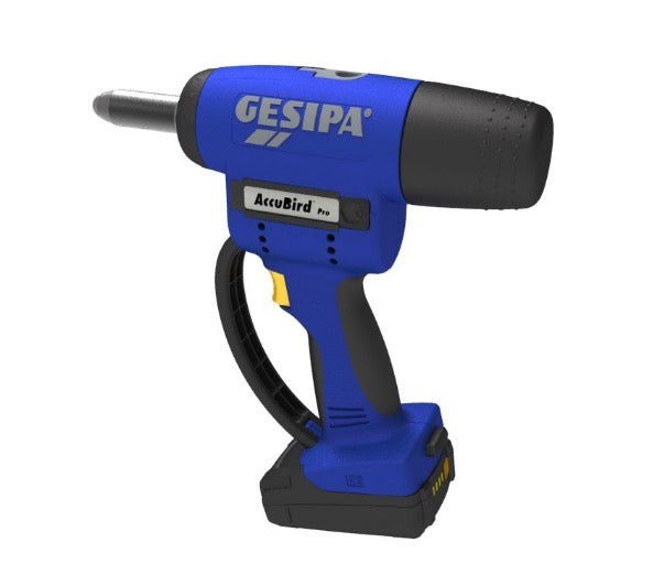 Gesipa AccuBird Pro - Rivettatrice a batteria, 1 x 2,0 Ah in valigetta L-BOXX