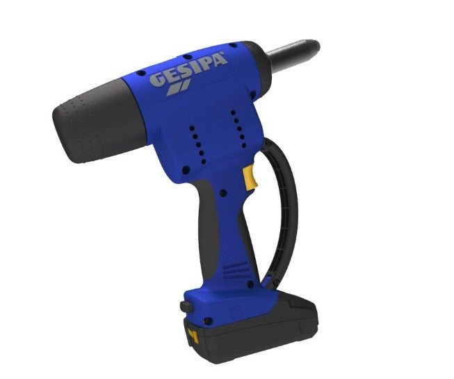 Gesipa AccuBird Pro - Rivettatrice a batteria, 1 x 2,0 Ah in valigetta L-BOXX