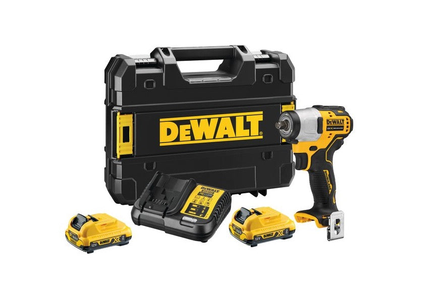 Dewalt DCF902D2-QW - Avvitatore a impulsi a batteria 12V, attacco 3/8"