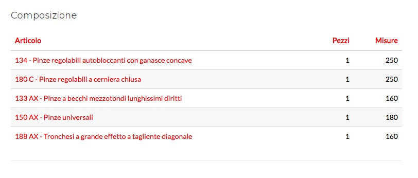 assortimento utensili usag