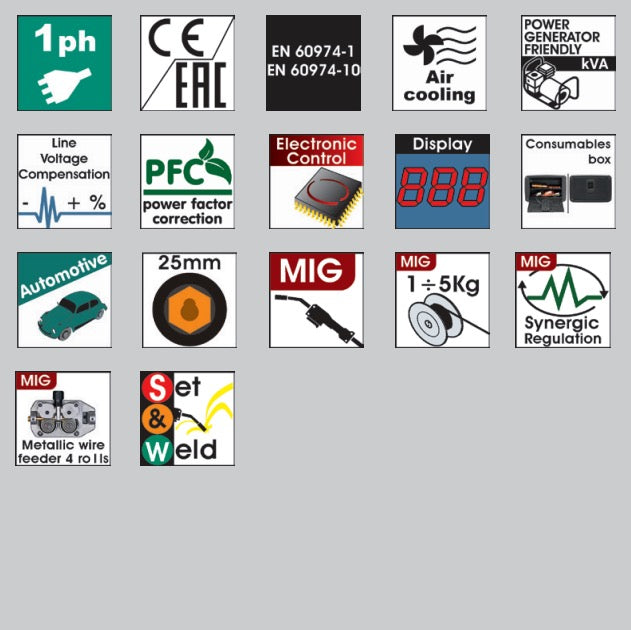 Helvi TP 202 - Saldatrice inverter MIG/MAG a filo multitorcia