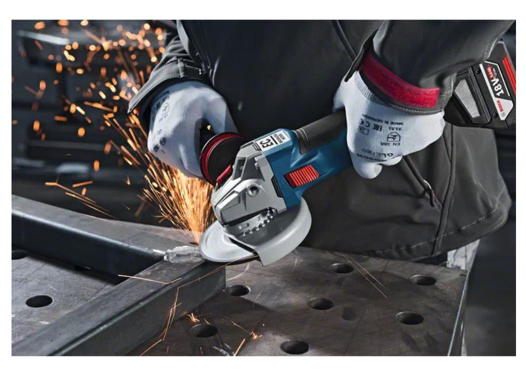 Bosch GWS 18V-10C - Smerigliatrice angolare a batteria, 125mm - solo corpo in valigetta