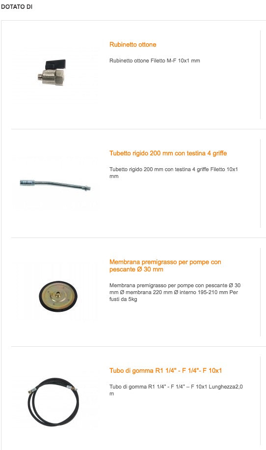 Meclube 016-1141-000 - Ingrassatore manuale da 16 Kg