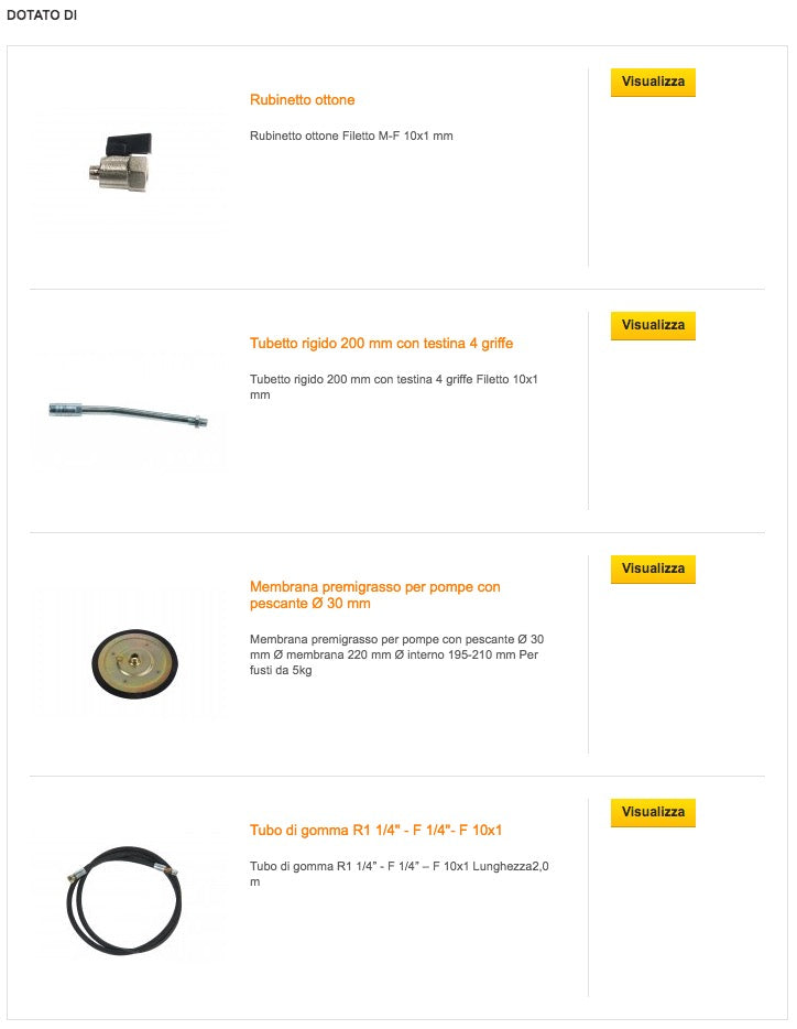 Meclube 016-1144-000 - Ingrassatore manuale carrellato a pedale da 16 Kg