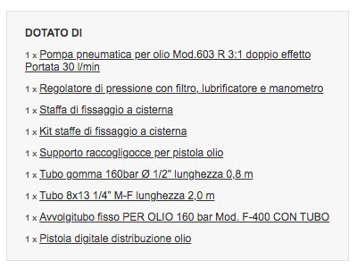 Meclube 022-1896-000 - Completo olio per cisterne da 1000 l