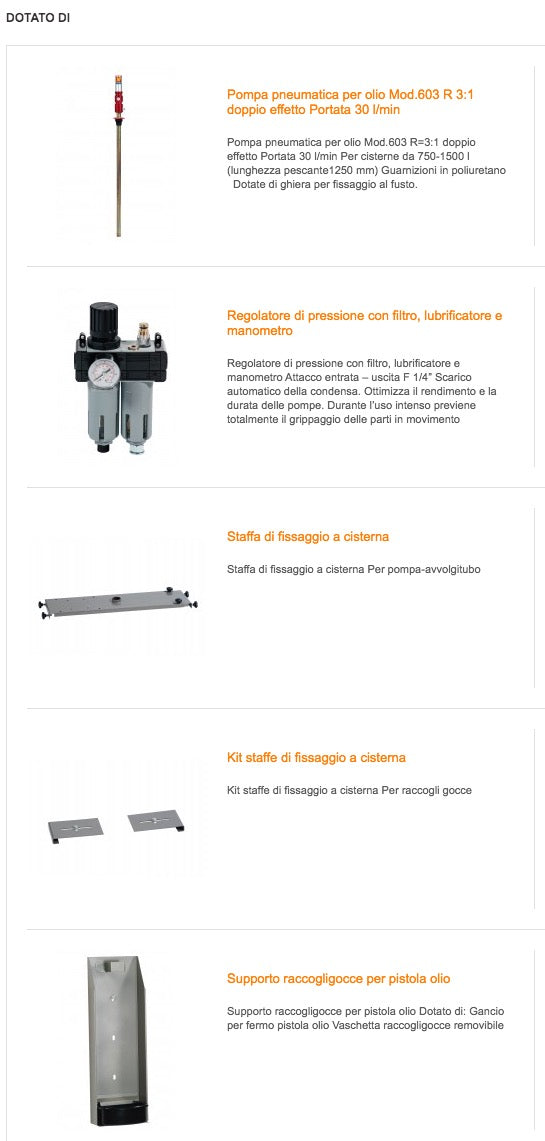 Meclube 022-1896-000 - Completo olio per cisterne da 1000 l