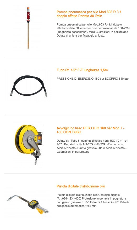 Meclube 023-1945-000 - Installazione completa a 2 postazioni per fusti da 180-220 l