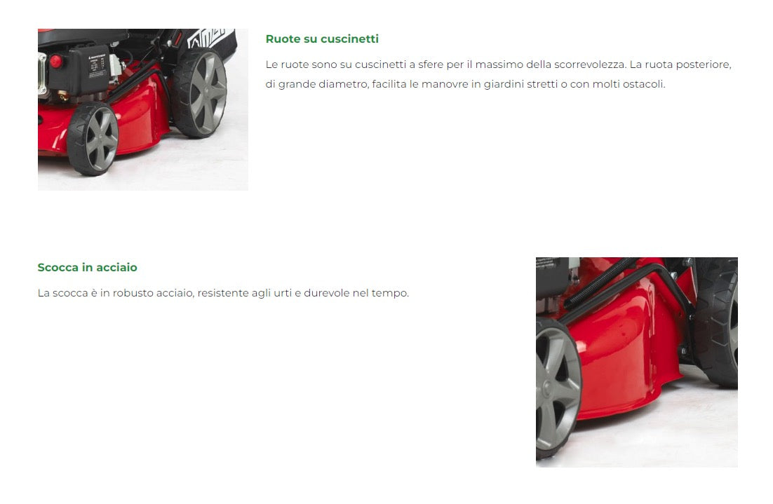 MGF G51SHL - Rasaerba a scoppio semovente trazionato 4 in 1