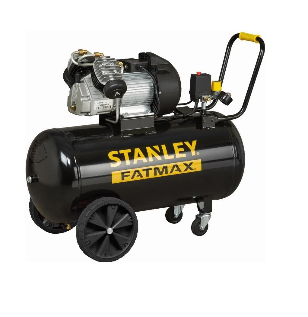 Stanley DV2 400/10/100 - Compressore aria silenziato, 100 litri, 3 HP, 10 bar