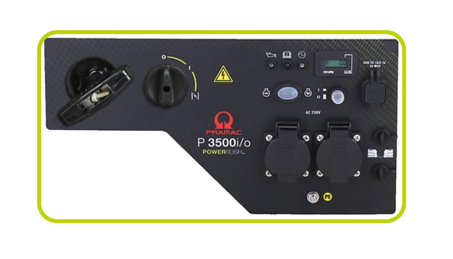 Pramac P3500I/O pannello frontale