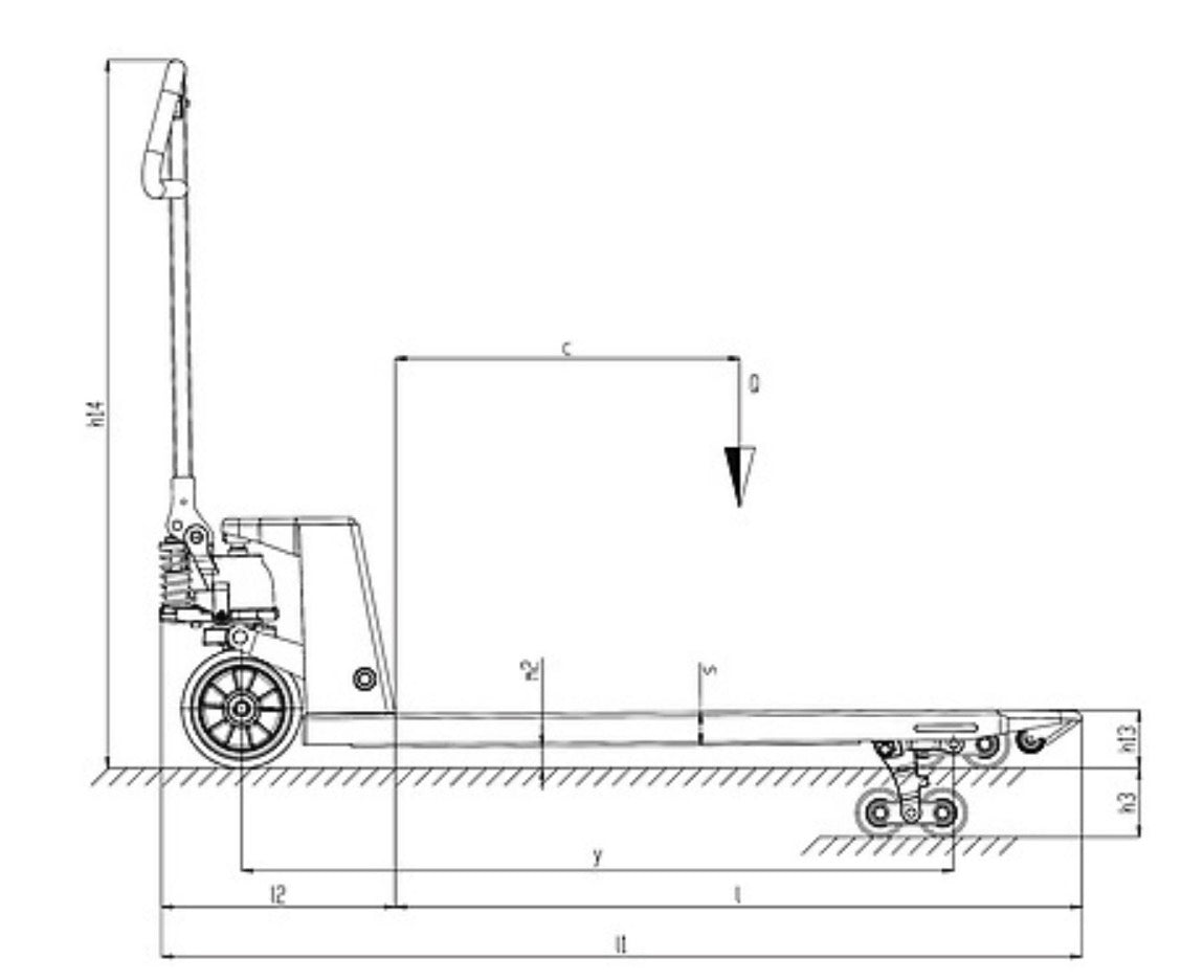 Pramac GS EVO 30S4 1150X525 - Transpallet professionale 3000 Kg