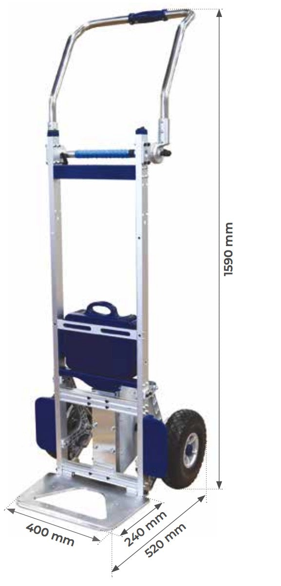 Novamach NDMEG170 - Carrello montascale elettrico a batteria - portata 170 Kg