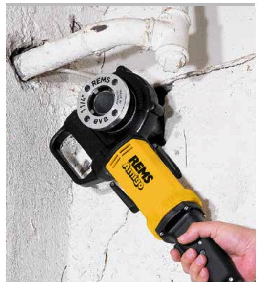 Rems Amigo Set R - Filiera filettatrice elettrica per tubi fino 1¼"