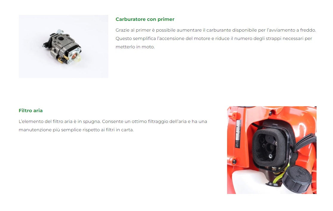 MGF SM260 - Soffiatore soffiafoglie a scoppio