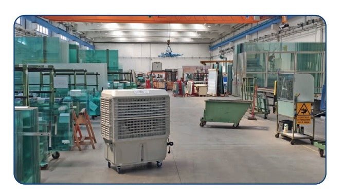 Briotron 18000 - Raffrescatore evaporativo portatile per medi/grandi ambienti fino a 250 m²