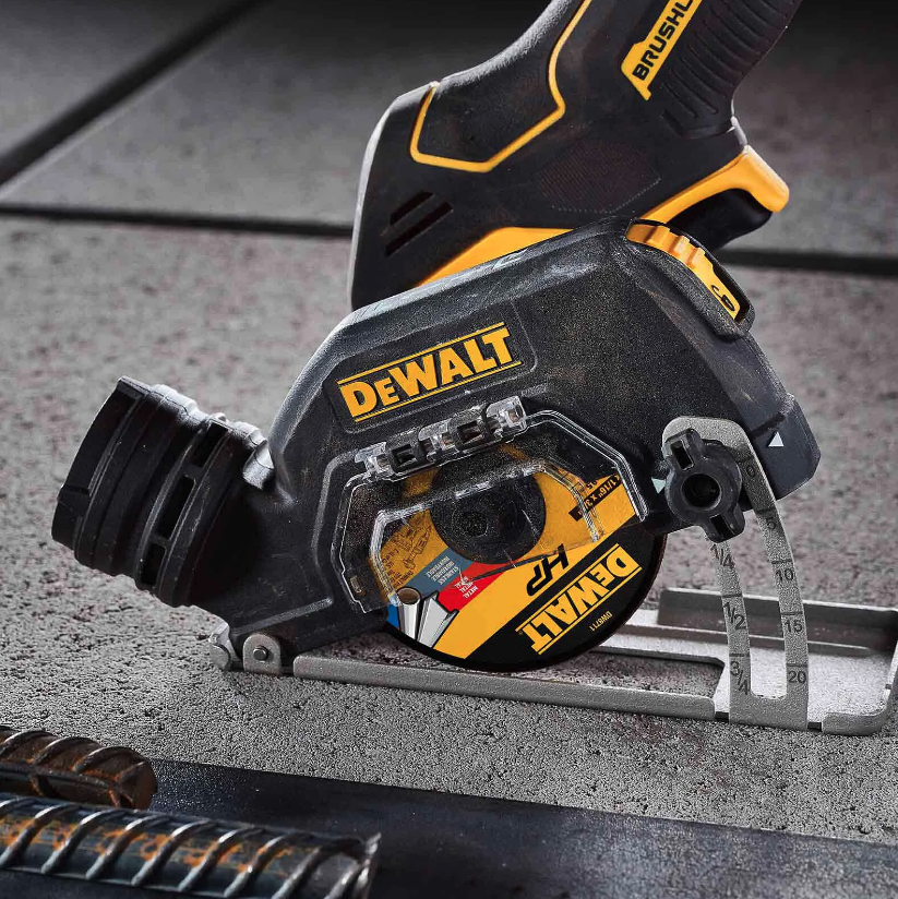 Dewalt DCS438E2T-QW - Mini smerigliatrice a batteria 18V - disco da 76 mm - 2 batterie Powerstack