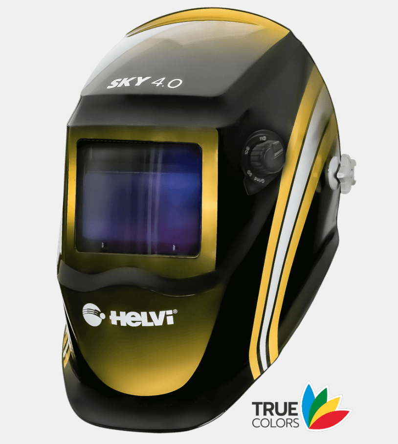 Helvi Sky 4.0 True Colors - Casco maschera per saldatura, 4 sensori
