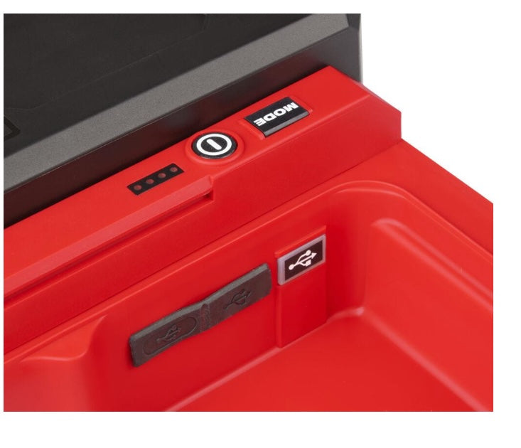 Milwaukee M12 POAL-0 - Faretto led a batteria 12V Packout con portautensili e minuteria