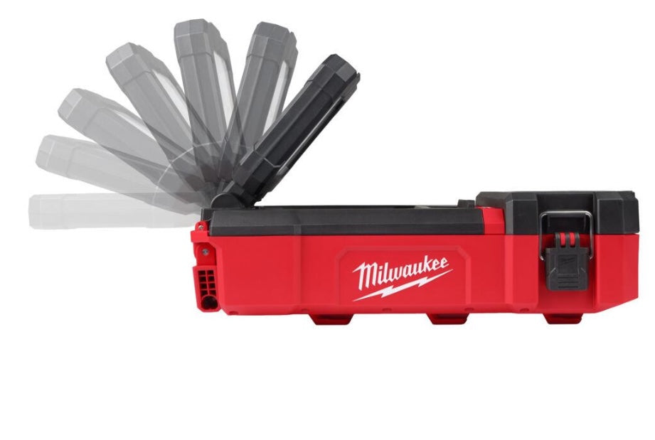 Milwaukee M12 POAL-0 - Faretto led a batteria 12V Packout con portautensili e minuteria