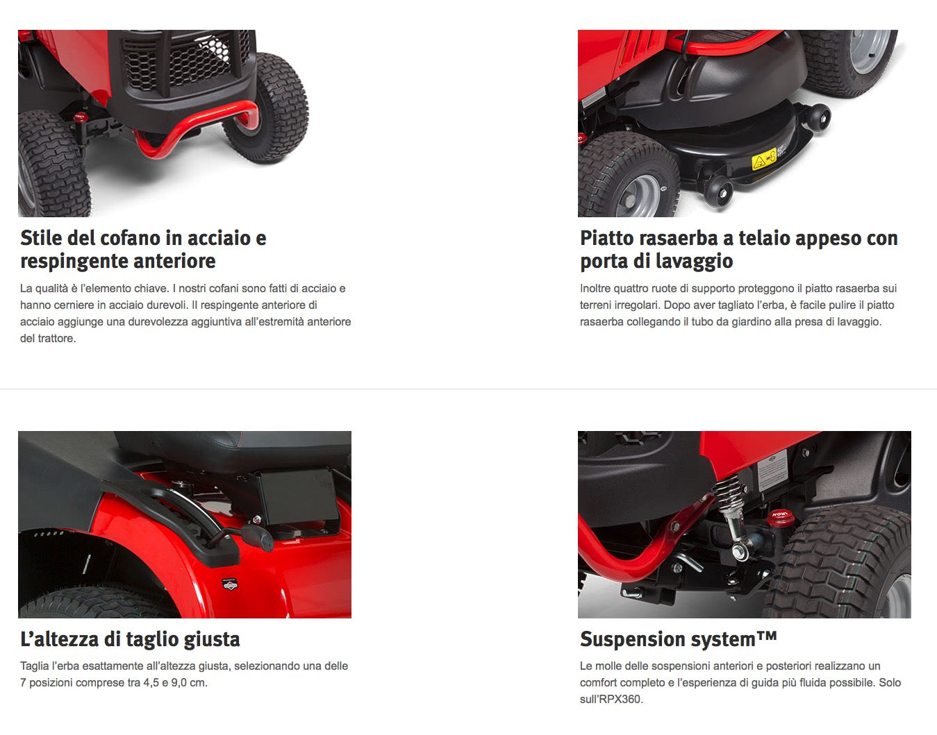 Snapper RPX360 - Trattorino rasaerba con motore Briggs & Stratton, taglio 107cm + Kit mulching