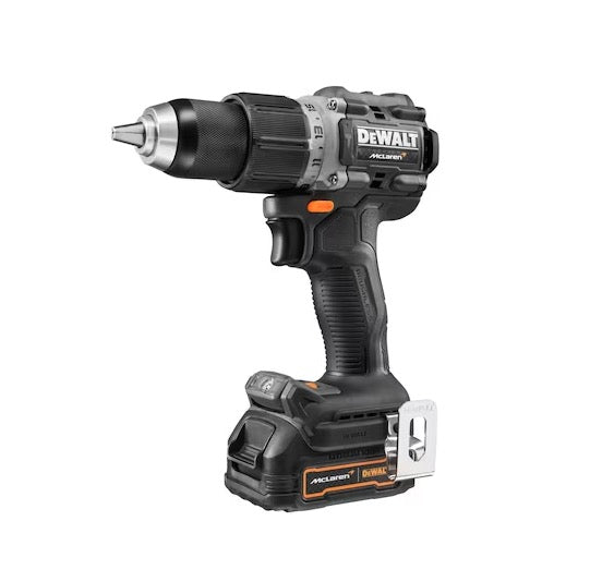 Dewalt DCD85ME2GT-QW - Trapano avvitatore a percussione 18V XR Brushless - DEWALT x McLAREN TEAM F1 