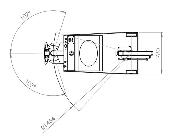 Flex Lifting FLEX F1000SB - Gru girevole a trazione con singolo sfilo elettrico - 1000 Kg