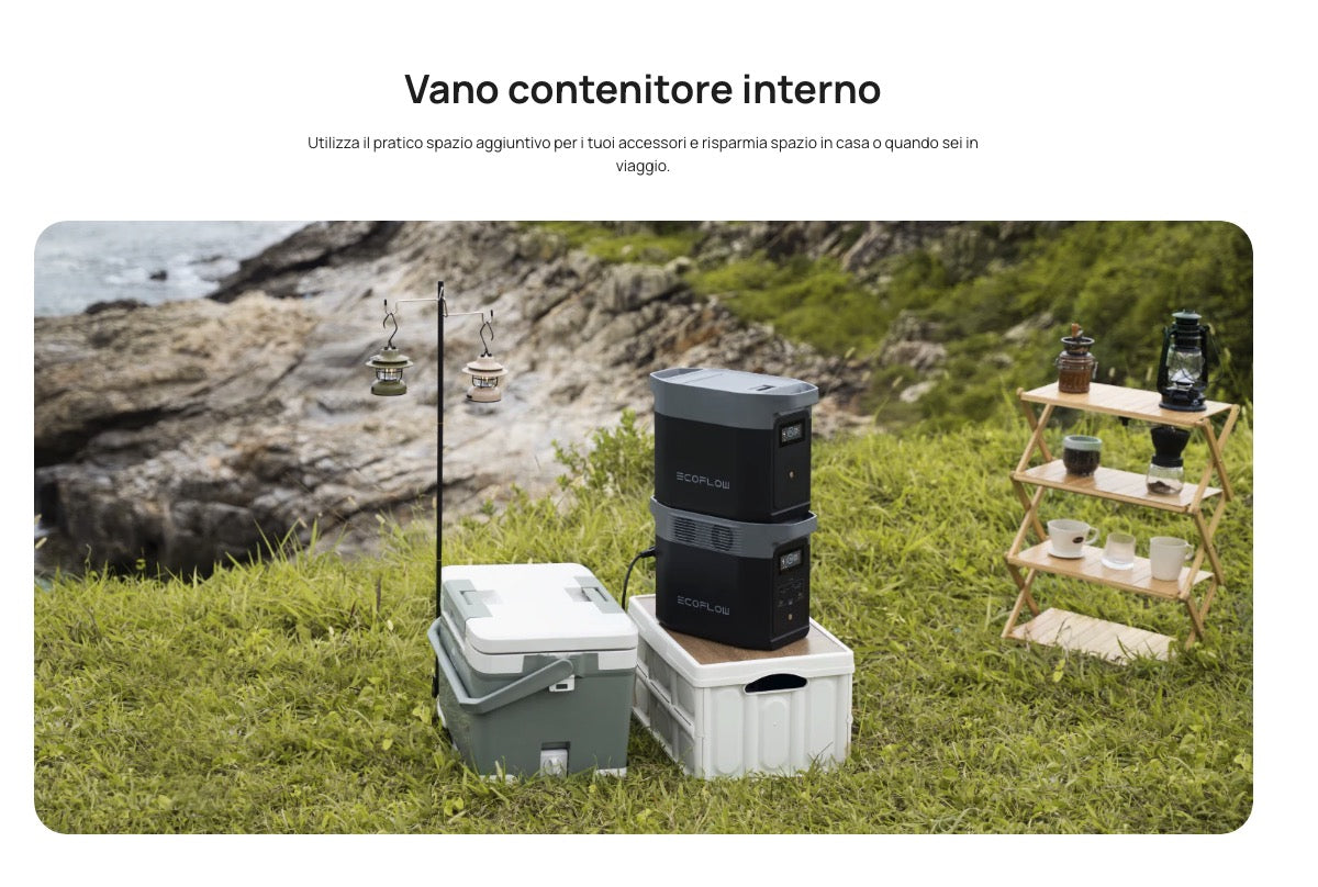 EcoFlow Batteria per DELTA 2 - Batteria supplementare intelligente per generatore DELTA 2