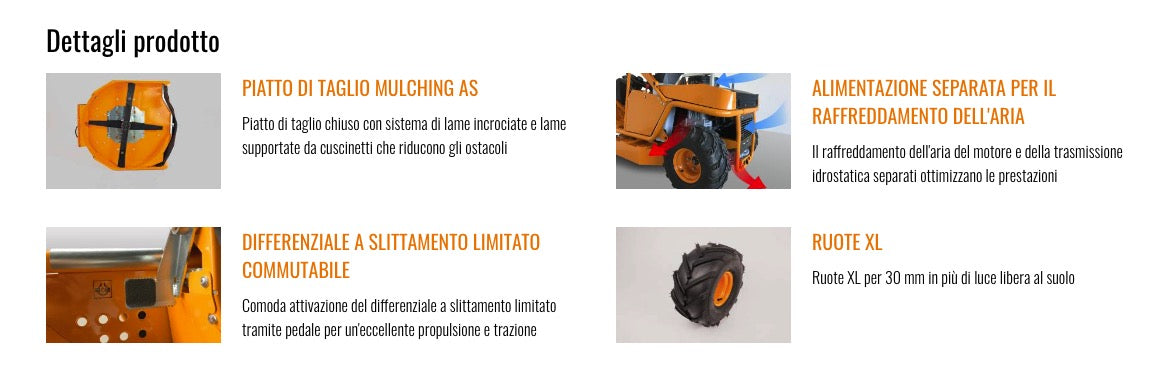 AS Motor AS 940 Sherpa 4WD XL - Trattorino falciatutto - taglio da 90 cm - trazione integrale e ruote maggiorate