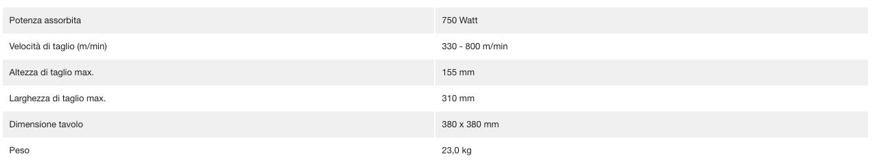 Dewalt DW739-QS - Sega a nastro 155mm a velocità variabile