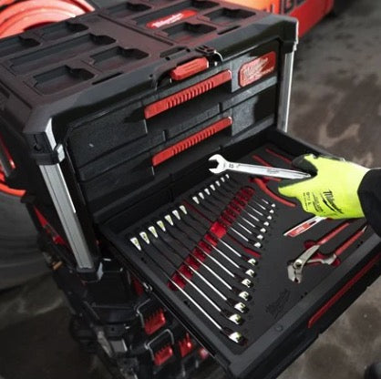 Milwaukee 4932493339 - Set chiavi combinate e pinze in termoformato per cassettiera Packout