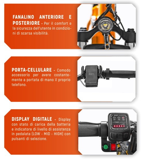 Vinco 12010 - Bicicletta elettrica con pedalata assistita