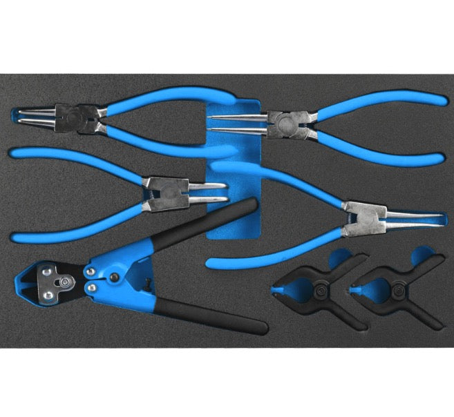 Fervi C960CA - Carrello attrezzi per officina completo di utensili 290 pezzi 