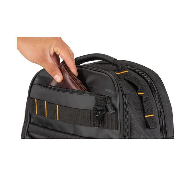 Dewalt DWST560102 - Zaino portautensili 43 tasche, scomparto resistente all'acqua IP54 e vano computer