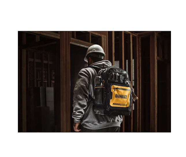 Dewalt DWST560102 - Zaino portautensili 43 tasche, scomparto resistente all'acqua IP54 e vano computer